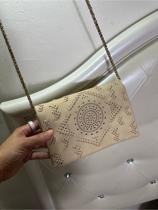 Free People Handbags - Free People Envelope Beige Crossbody Bag